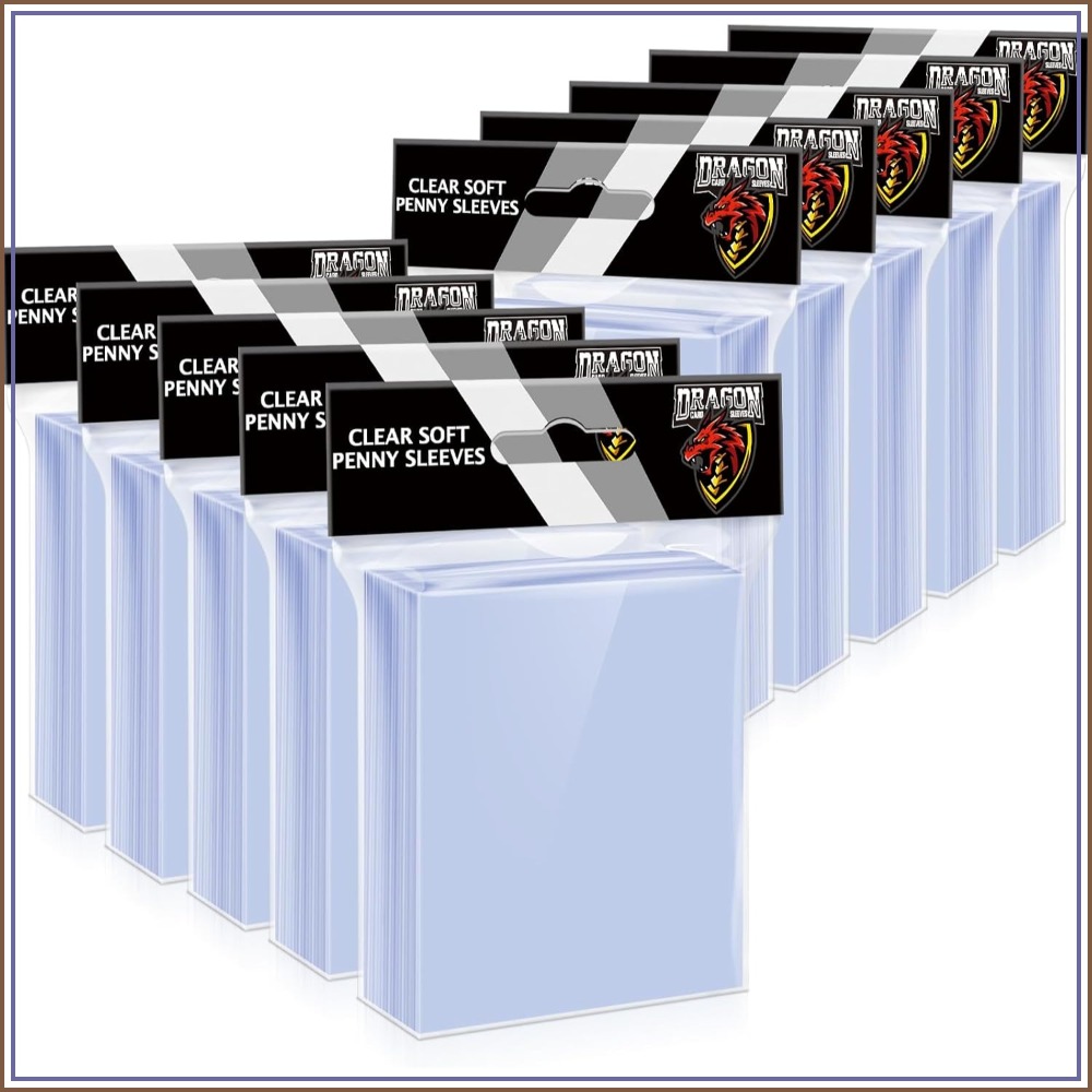 Card Penny Sleeve - 1000 غلاف حماية للبطاقات، أغلفة علوية