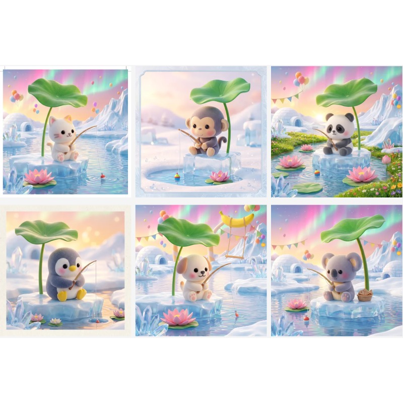 Capsule Toy Gashapon - ألعاب كبسولات غاشابون: سلسلة حفلات حيوانات