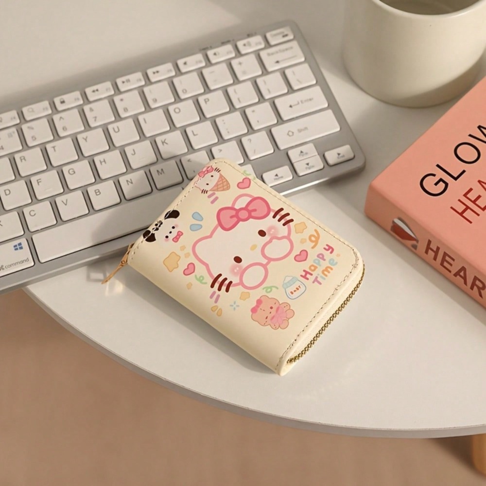 Card Top Loader - حافظة بطاقات ائتمانية بتصميم هالو كيتي