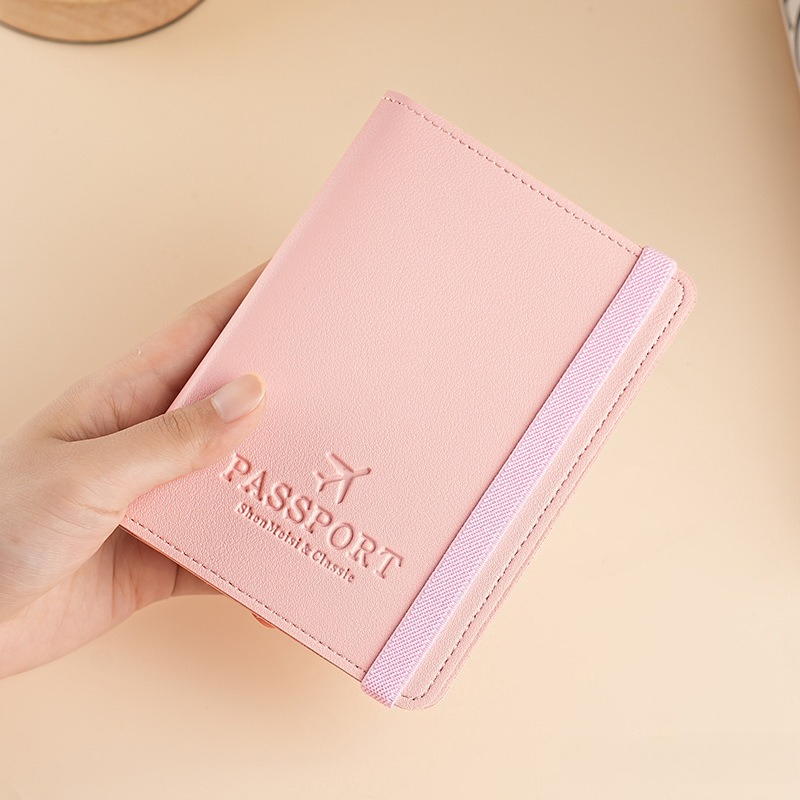 Card Top Loader - غطاء جواز سفر من الجلد الصناعي،