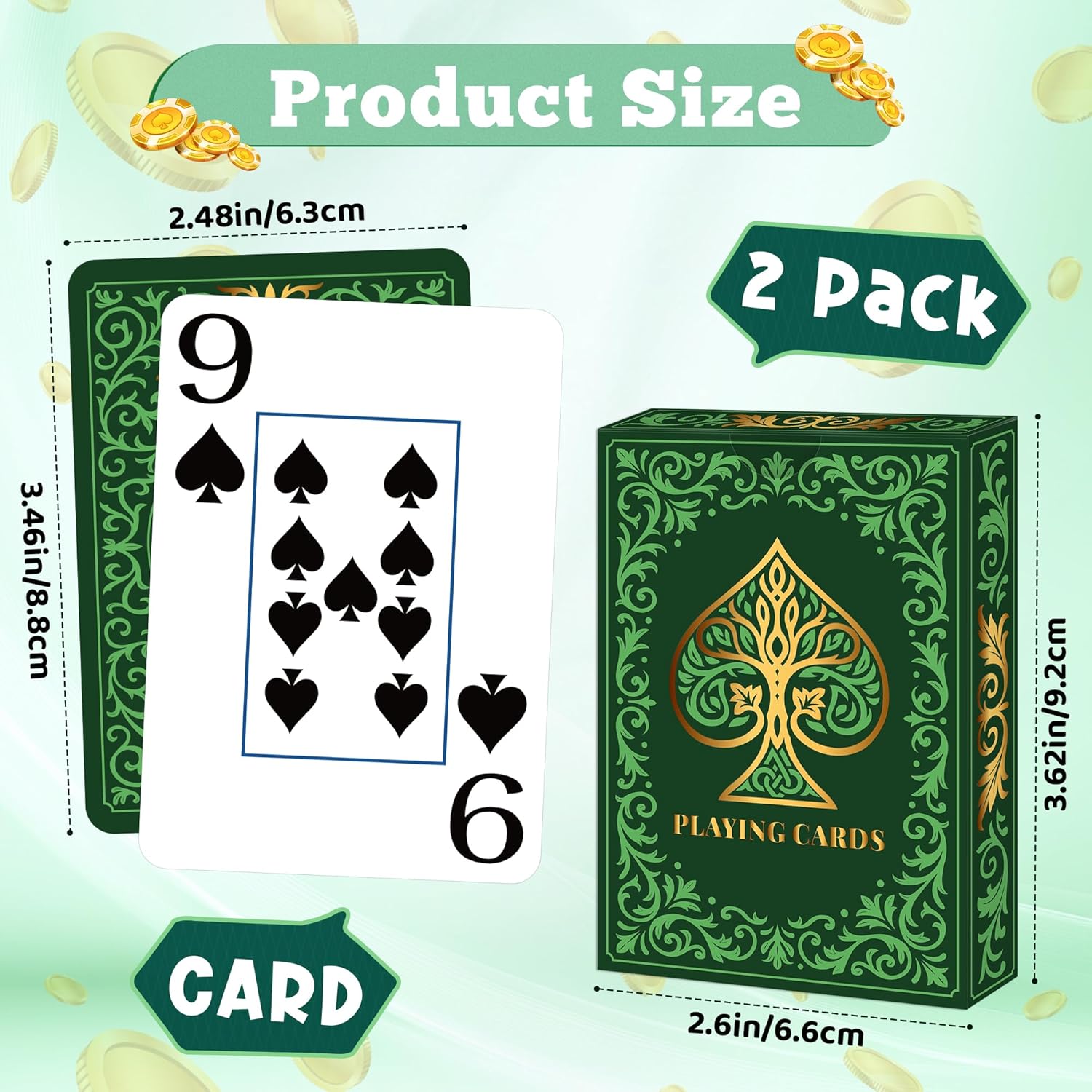 مجموعة من 2 أوراق لعب |   أورا - مراجعة Graded Card Display وسعره